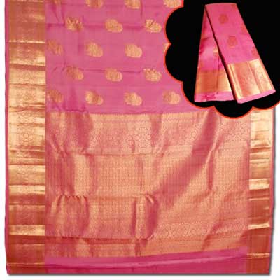 "Kalaneta purple colour Kanchi fancy silk saree NSHH-31 (with Blouse) (ED) - Click here to View more details about this Product